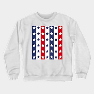 red blue stars usa americanflag flagcolors seamless usaflag Crewneck Sweatshirt